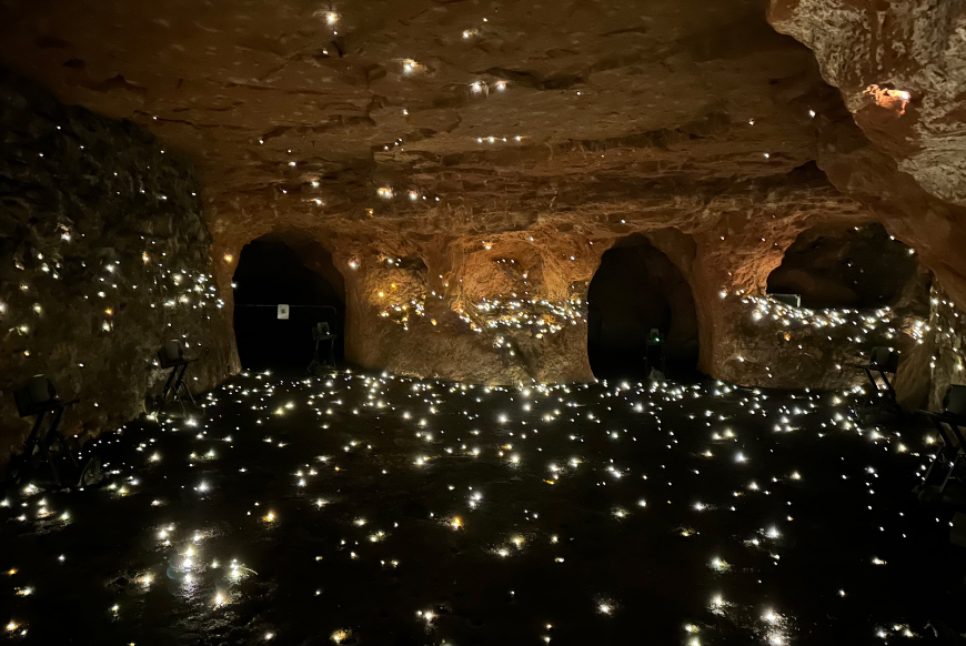 Redcliffe Caves lights